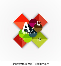 Banner de opciones de infografía vectorial, diseño de estilo de papel. Ilustración vectorial para diseño de flujo de trabajo, diagrama, opciones de número, opciones de paso, plantilla de concepto web