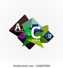 Vector infographic options banner, paper style design. Vector illustration for workflow layout, diagram, number options, step up options, web concept template