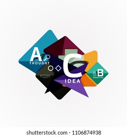 Vector infographic options banner, paper style design. Vector illustration for workflow layout, diagram, number options, step up options, web concept template