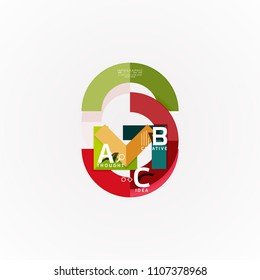 Vector infographic options banner, paper style design. Vector illustration for workflow layout, diagram, number options, step up options, web concept template