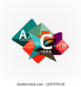 Vector infographic options banner, paper style design. Vector illustration for workflow layout, diagram, number options, step up options, web concept template