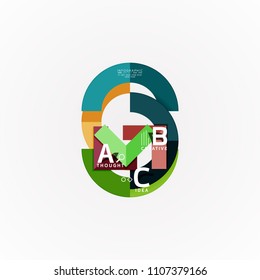 Vector infographic options banner, paper style design. Vector illustration for workflow layout, diagram, number options, step up options, web concept template