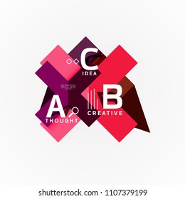 Vector infographic options banner, paper style design. Vector illustration for workflow layout, diagram, number options, step up options, web concept template