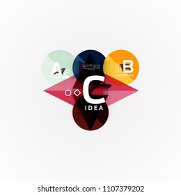 Vektorgrafik Optionen Banner, Papier Stil Design. Vektorgrafik für das Workflow-Layout, Diagramm, Zahlenoptionen, Optionen zum Aufheben, Vorlage für Webkonzepte
