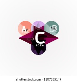 Vector infographic options banner, paper style design. Vector illustration for workflow layout, diagram, number options, step up options, web concept template