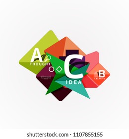 Vector infographic options banner, paper style design. Vector illustration for workflow layout, diagram, number options, step up options, web concept template