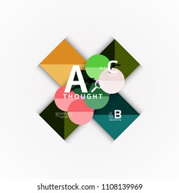 Vector infographic options banner, paper style design. Vector illustration for workflow layout, diagram, number options, step up options, web concept template