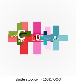 Vektorgrafik Optionen Banner, Papier Stil Design. Vektorgrafik für das Workflow-Layout, Diagramm, Zahlenoptionen, Optionen zum Aufheben, Vorlage für Webkonzepte