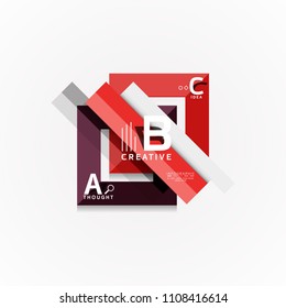 Vector infographic options banner, paper style design. Vector illustration for workflow layout, diagram, number options, step up options, web concept template