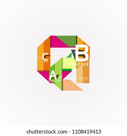 Vector infographic options banner, paper style design. Vector illustration for workflow layout, diagram, number options, step up options, web concept template