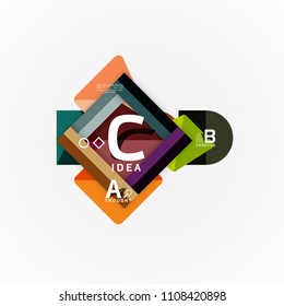 Banner de opciones de infografía vectorial, diseño de estilo de papel. Ilustración vectorial para diseño de flujo de trabajo, diagrama, opciones de número, opciones de paso, plantilla de concepto web