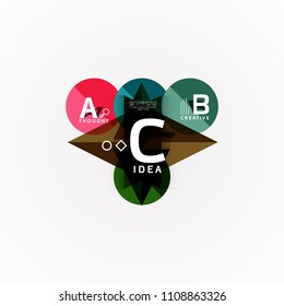 Vector infographic options banner, paper style design. Vector illustration for workflow layout, diagram, number options, step up options, web concept template