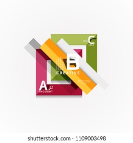Vektorgrafik Optionen Banner, Papier Stil Design. Vektorgrafik für das Workflow-Layout, Diagramm, Zahlenoptionen, Optionen zum Aufheben, Vorlage für Webkonzepte