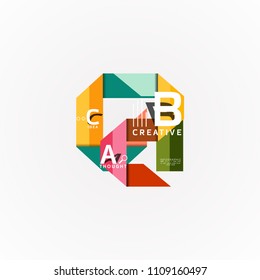 Vektorgrafik Optionen Banner, Papier Stil Design. Vektorgrafik für das Workflow-Layout, Diagramm, Zahlenoptionen, Optionen zum Aufheben, Vorlage für Webkonzepte
