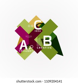 Vector infographic options banner, paper style design. Vector illustration for workflow layout, diagram, number options, step up options, web concept template