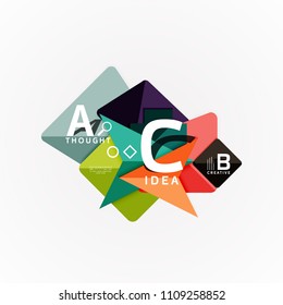 Vector infographic options banner, paper style design. Vector illustration for workflow layout, diagram, number options, step up options, web concept template