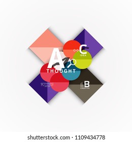 Banner de opciones de infografía vectorial, diseño de estilo de papel. Ilustración vectorial para diseño de flujo de trabajo, diagrama, opciones de número, opciones de paso, plantilla de concepto web