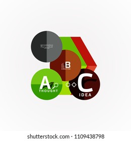 Vector infographic options banner, paper style design. Vector illustration for workflow layout, diagram, number options, step up options, web concept template