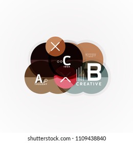 Banner de opciones de infografía vectorial, diseño de estilo de papel. Ilustración vectorial para diseño de flujo de trabajo, diagrama, opciones de número, opciones de paso, plantilla de concepto web