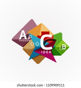 Vector infographic options banner, paper style design. Vector illustration for workflow layout, diagram, number options, step up options, web concept template