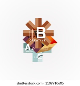 Banner de opciones de infografía vectorial, diseño de estilo de papel. Ilustración vectorial para diseño de flujo de trabajo, diagrama, opciones de número, opciones de paso, plantilla de concepto web