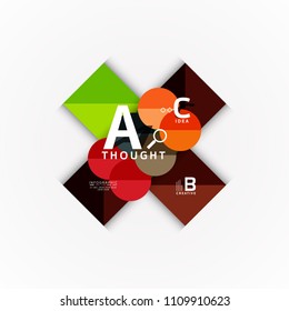 Banner de opciones de infografía vectorial, diseño de estilo de papel. Ilustración vectorial para diseño de flujo de trabajo, diagrama, opciones de número, opciones de paso, plantilla de concepto web