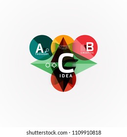 Vector infographic options banner, paper style design. Vector illustration for workflow layout, diagram, number options, step up options, web concept template