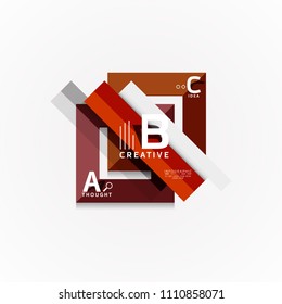 Vector infographic options banner, paper style design. Vector illustration for workflow layout, diagram, number options, step up options, web concept template