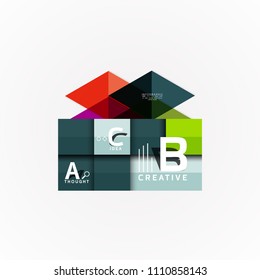 Vektorgrafik Optionen Banner, Papier Stil Design. Vektorgrafik für das Workflow-Layout, Diagramm, Zahlenoptionen, Optionen zum Aufheben, Vorlage für Webkonzepte