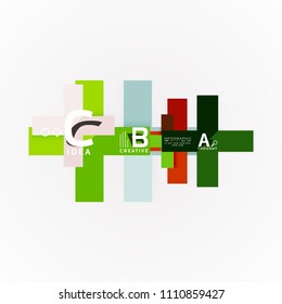 Vector infographic options banner, paper style design. Vector illustration for workflow layout, diagram, number options, step up options, web concept template