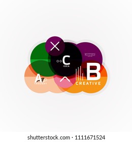 Vector infographic options banner, paper style design. Vector illustration for workflow layout, diagram, number options, step up options, web concept template