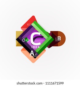 Banner de opciones de infografía vectorial, diseño de estilo de papel. Ilustración vectorial para diseño de flujo de trabajo, diagrama, opciones de número, opciones de paso, plantilla de concepto web
