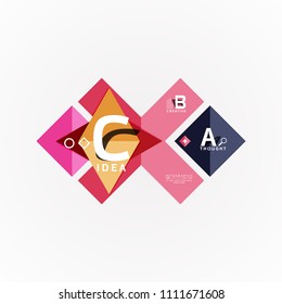 Vector infographic options banner, paper style design. Vector illustration for workflow layout, diagram, number options, step up options, web concept template
