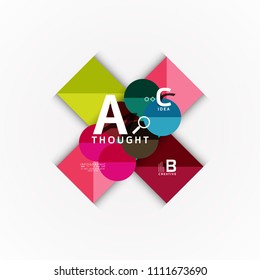 Vector infographic options banner, paper style design. Vector illustration for workflow layout, diagram, step options, web concept template