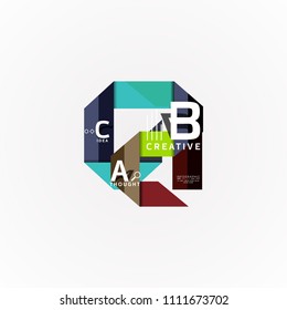 Vector infographic options banner, paper style design. Vector illustration for workflow layout, diagram, step options, web concept template