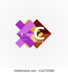 Vector infographic options banner, paper style design. Vector illustration for workflow layout, diagram, number options, step up options, web concept template