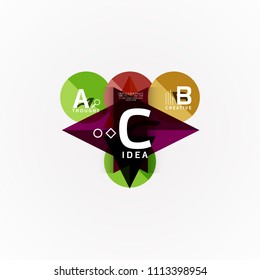 Vector infographic options banner, paper style design. Vector illustration for workflow layout, diagram, number options, step up options, web concept template