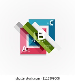 Banner de opciones de infografía vectorial, diseño de estilo de papel. Ilustración vectorial para diseño de flujo de trabajo, diagrama, opciones de número, opciones de paso, plantilla de concepto web