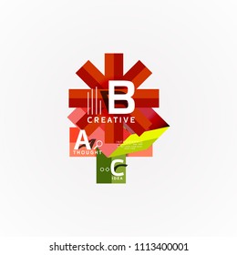 Vector infographic options banner, paper style design. Vector illustration for workflow layout, diagram, number options, step up options, web concept template