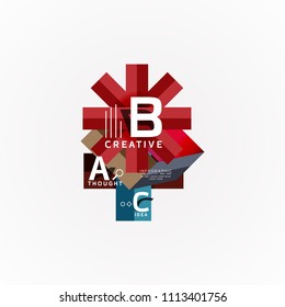 Vector infographic options banner, paper style design. Vector illustration for workflow layout, diagram, number options, step up options, web concept template