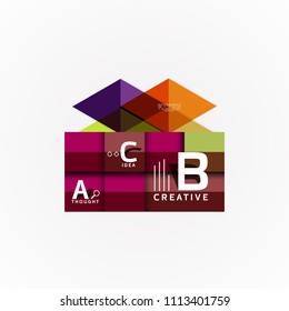 Banner de opciones de infografía vectorial, diseño de estilo de papel. Ilustración vectorial para diseño de flujo de trabajo, diagrama, opciones de número, opciones de paso, plantilla de concepto web