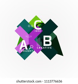 Vector infographic options banner, paper style design. Vector illustration for workflow layout, diagram, number options, step up options, web concept template