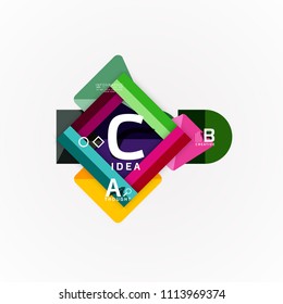 Vector infographic options banner, paper style design. Vector illustration for workflow layout, diagram, number options, step up options, web concept template