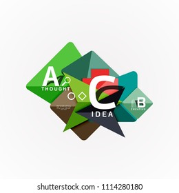 Vektorgrafik Optionen Banner, Papier Stil Design. Vektorgrafik für das Workflow-Layout, Diagramm, Zahlenoptionen, Optionen zum Aufheben, Vorlage für Webkonzepte