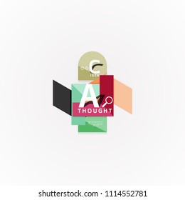 Vector infographic options banner, paper style design. Vector illustration for workflow layout, diagram, number options, step up options, web concept template