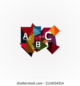 Vector infographic options banner, paper style design. Vector illustration for workflow layout, diagram, number options, step up options, web concept template
