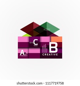 Vector infographic options banner, paper style design. Vector illustration for workflow layout, diagram, number options, step up options, web concept template