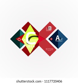 Vector infographic options banner, paper style design. Vector illustration for workflow layout, diagram, number options, step up options, web concept template