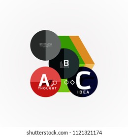 Banner de opções de infográfico de vetor, design de estilo de papel. Ilustração vetorial para layout de fluxo de trabalho, diagrama, opções de número, opções de passo acima, modelo de conceito da Web