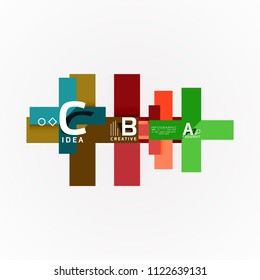 Vector infographic options banner, paper style design. Vector illustration for workflow layout, diagram, number options, step up options, web concept template
